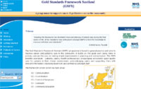 Link to web site of the Gold Standards Framework Scotland