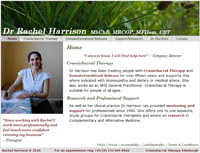 Link to web site of Dr Rachel Harrison, GP & CranialSacral Therapist, Edinburgh